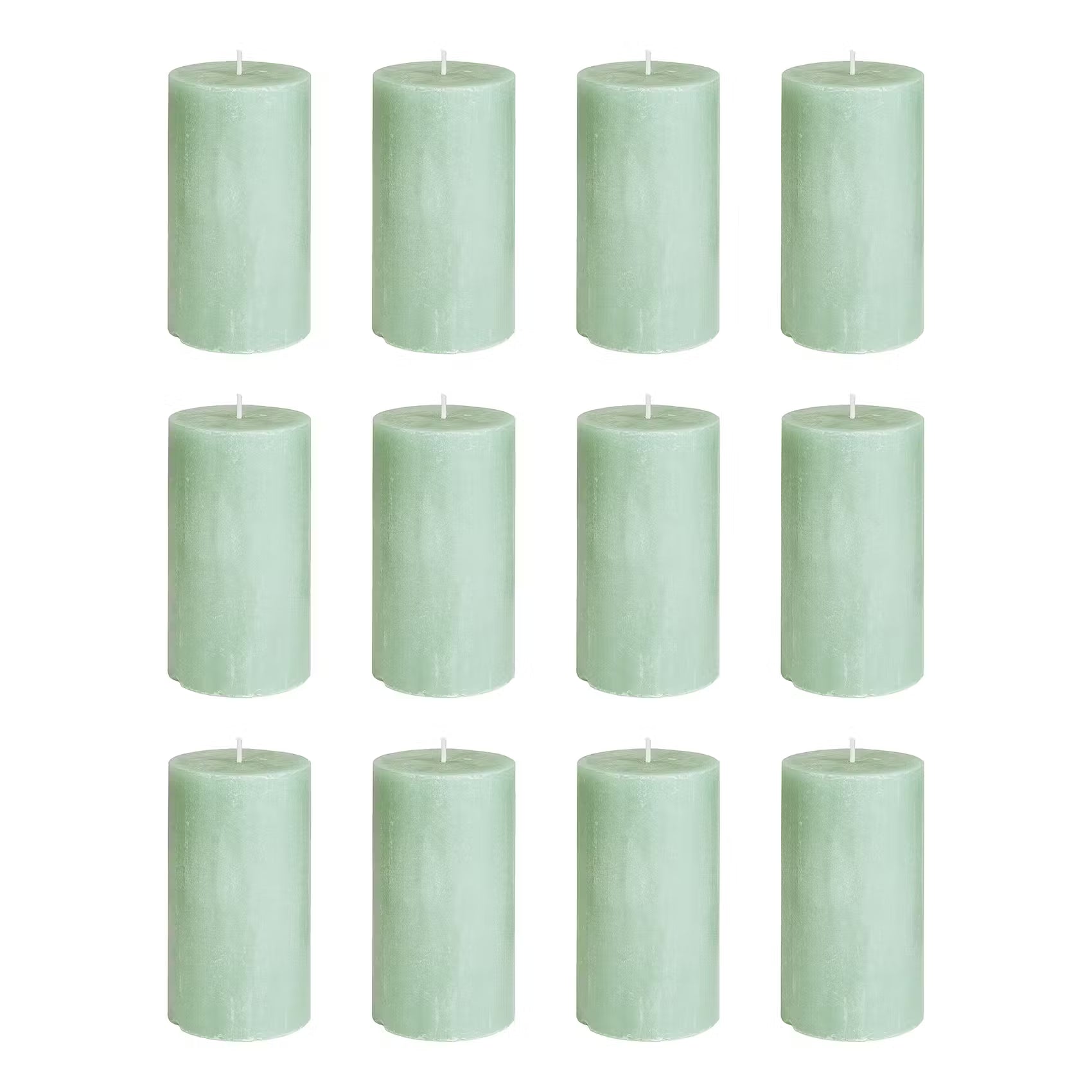 RUSTIC Stumpenkerze 12er-Set