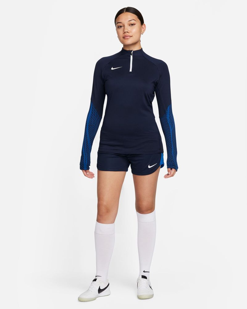 Haut d'entrainement 1/4 Zip Nike Strike 23 Bleu Marine & Bleu Royal pour femme