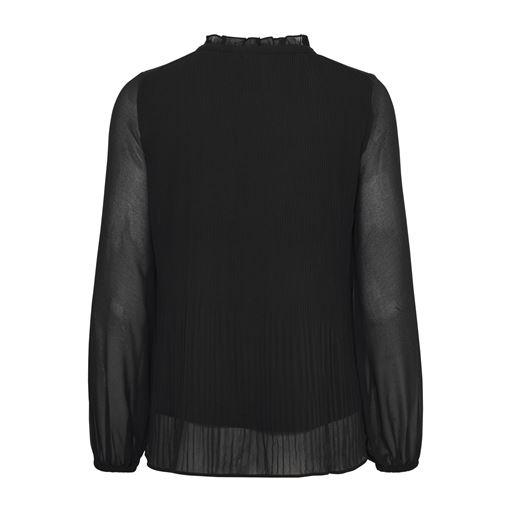 Fransa Langærmet Bluse, Sort, L