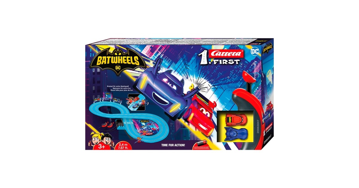 CarreraFIRST Batwheels Time for Action Racebaan