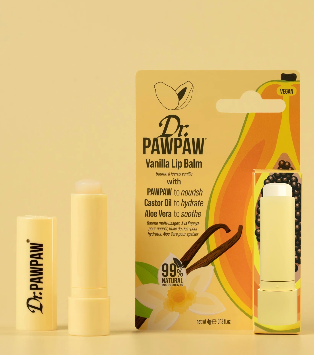 Dr. Paw Paw - Bálsamo Labial em Bastão - Vanilla