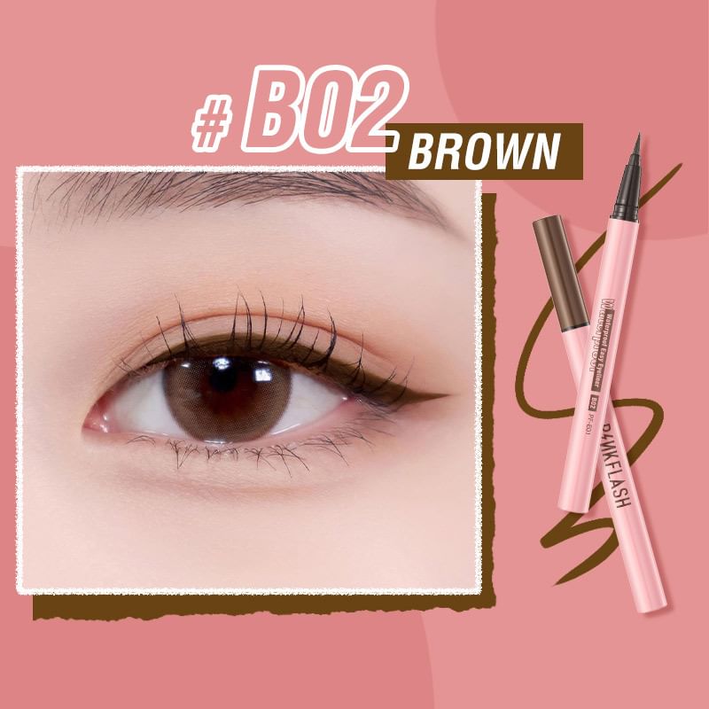 PINKFLASH - Waterdichte Easy Eyeliner - 2 kleuren
