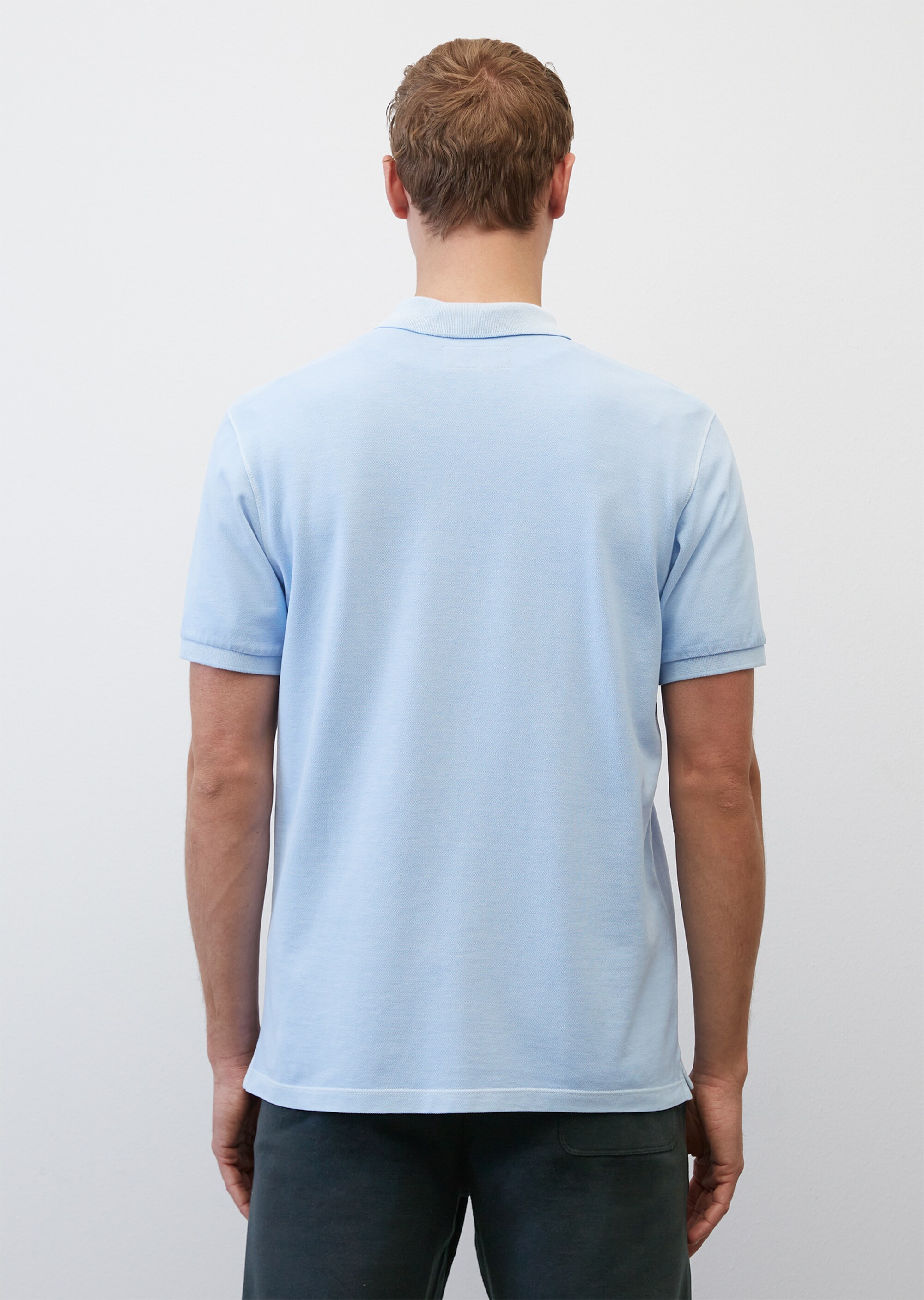 Kurzarm-Poloshirt Piqué regular aus Bio-Baumwolle