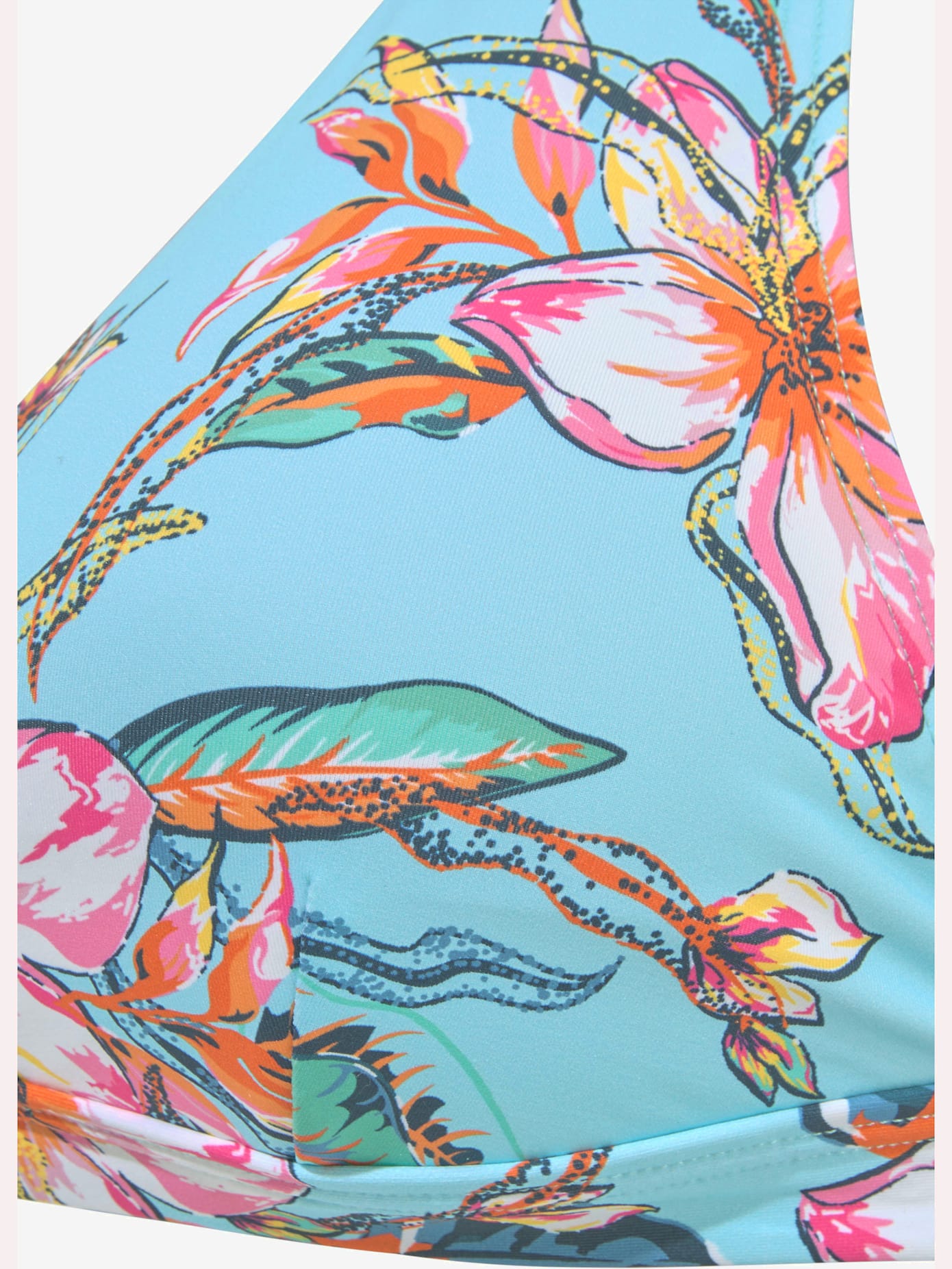 Haut de bikini triangle design floral