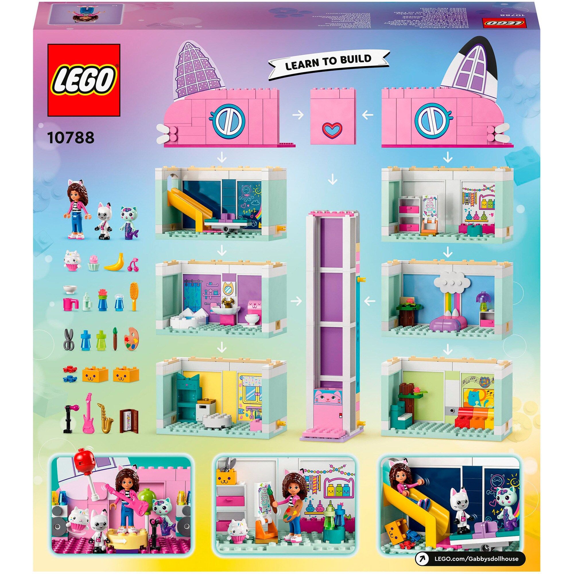 LEGO Konstruktionsspielzeug Gabby's Dollhouse Gabbys Puppenhaus
