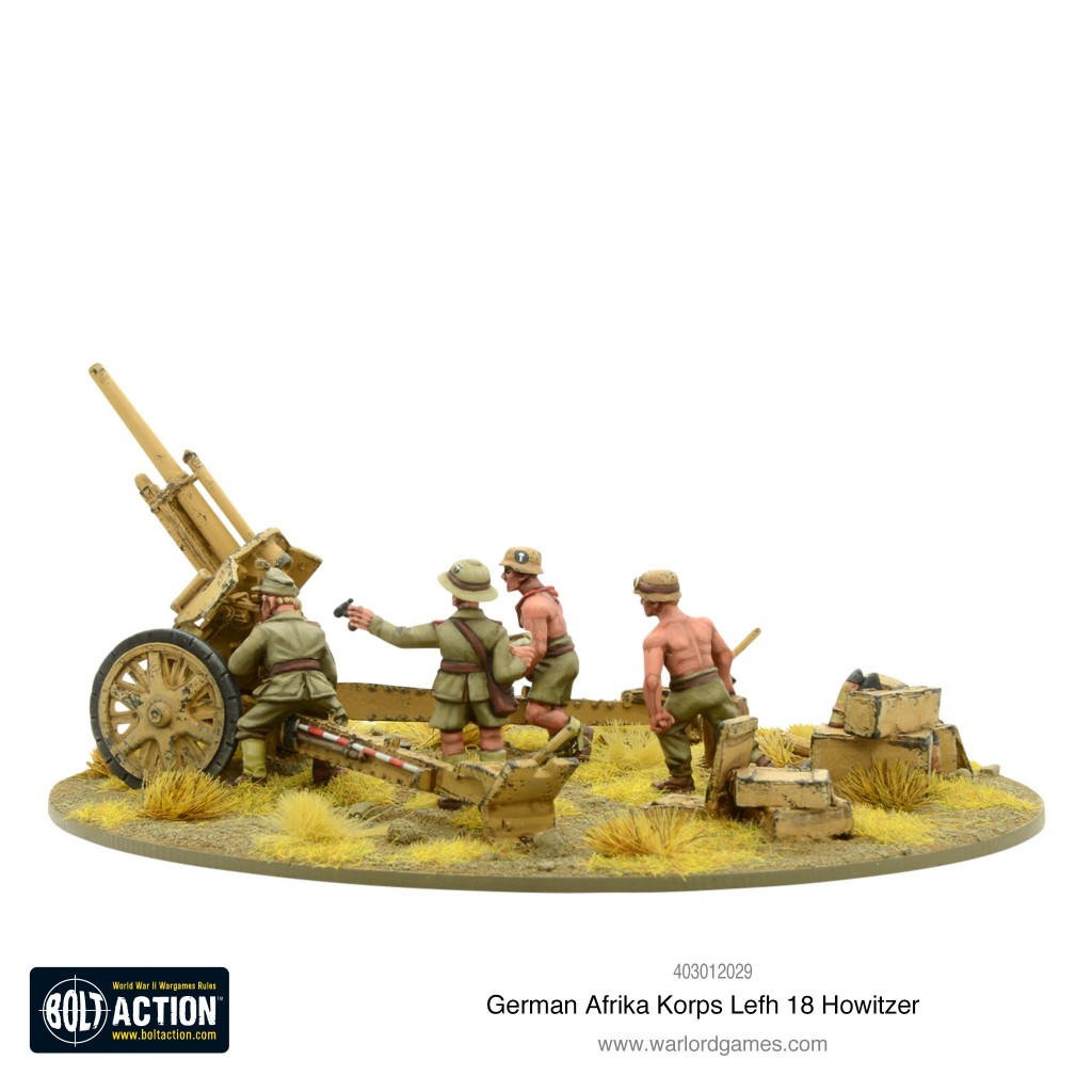 Bolt Action - German - Afrika Korps LeFH 18 10.5cm Medium Artillery