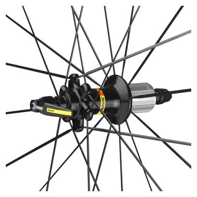 Roue Route Mavic Cosmic Pro Carbon Sl T Disque Tubular Route Roue arrière Noir 9 X 130 Mm / Shimano/Sram Hg