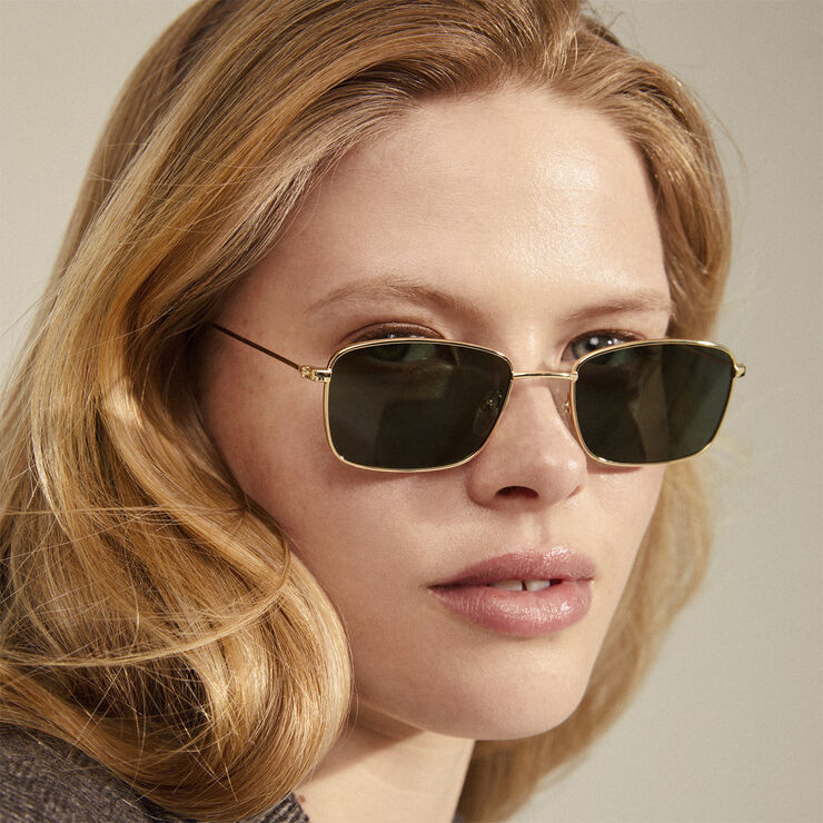 Pilgrim YEIDER sunglasses green/gold Grøn
