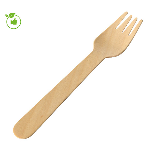Fourchettes bois 16 cm, lot de 100