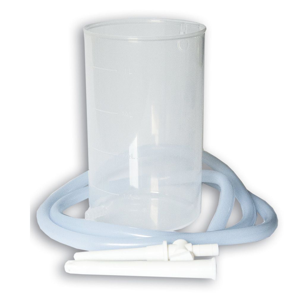 Irrigator 1 Liter komplett mit Gummischlauch