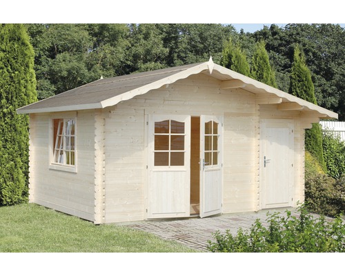 Palmako Emma tuinhuis, 14,2 m², inclusief vloer, 513 x 410 cm, natuurlijke afwerking