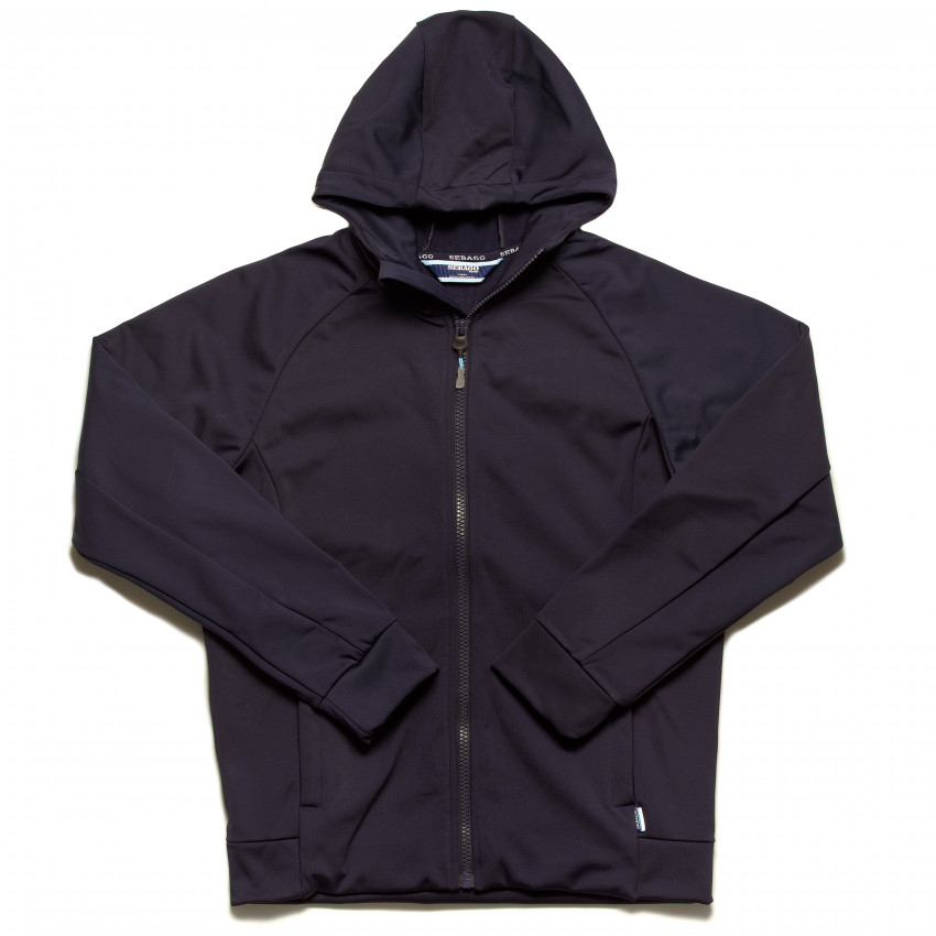 CREW FZ HOODIE BLUE MARINE-SWEAT A CAPUCHE ZIPPE A MANCHE LONGUE SEBAGO HOMME