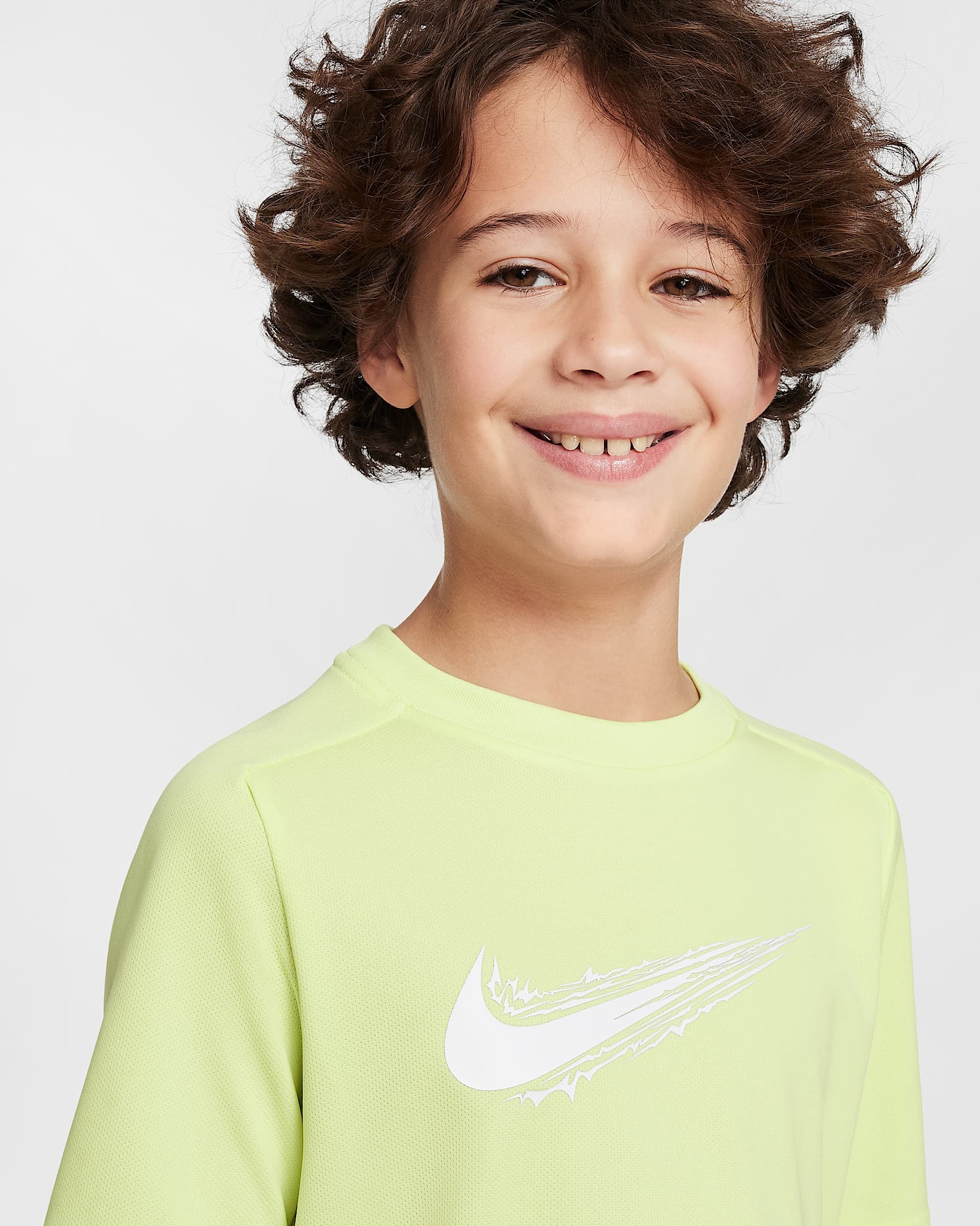 Multi Dri-FIT Tee Junior 736/Light Lemon Twist/White