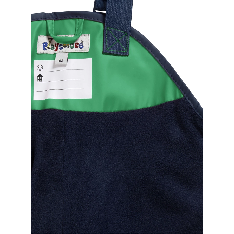 Playshoes Regenlatzhose Fleece grün