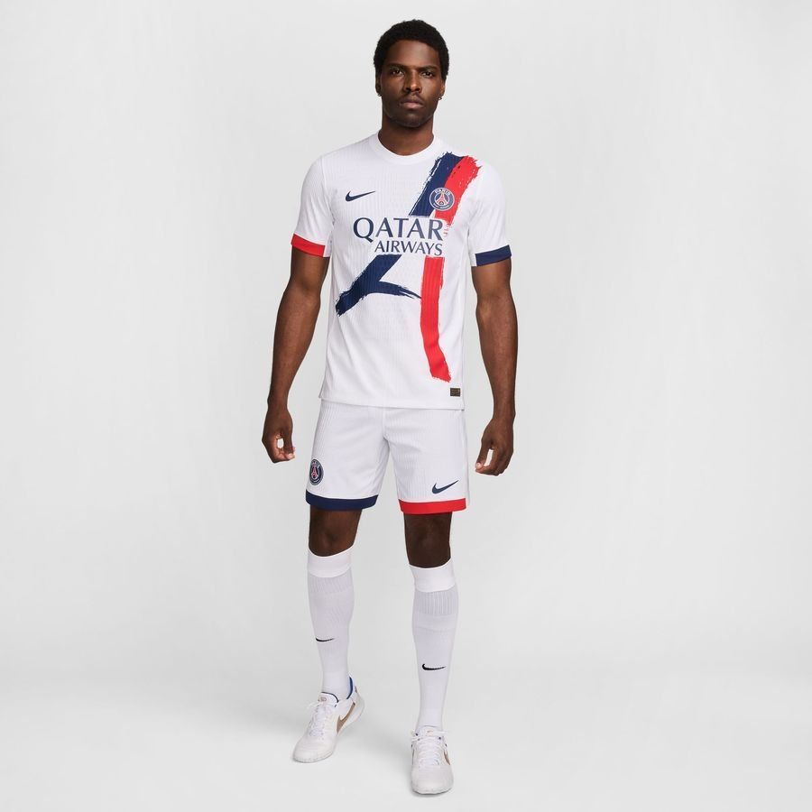 Paris Saint-Germain Short Extérieur 2024/25 Dri-FIT ADV - Blanc/Rouge/Bleu Marine