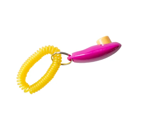 Clicker with spiral wristband assorteret farve
