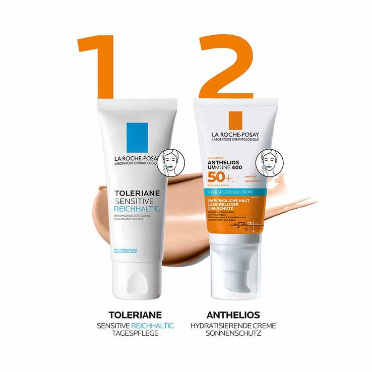 La Roche Posay Anthelios hydratisierende Creme getönt LSF 50 +, 2x50 ml