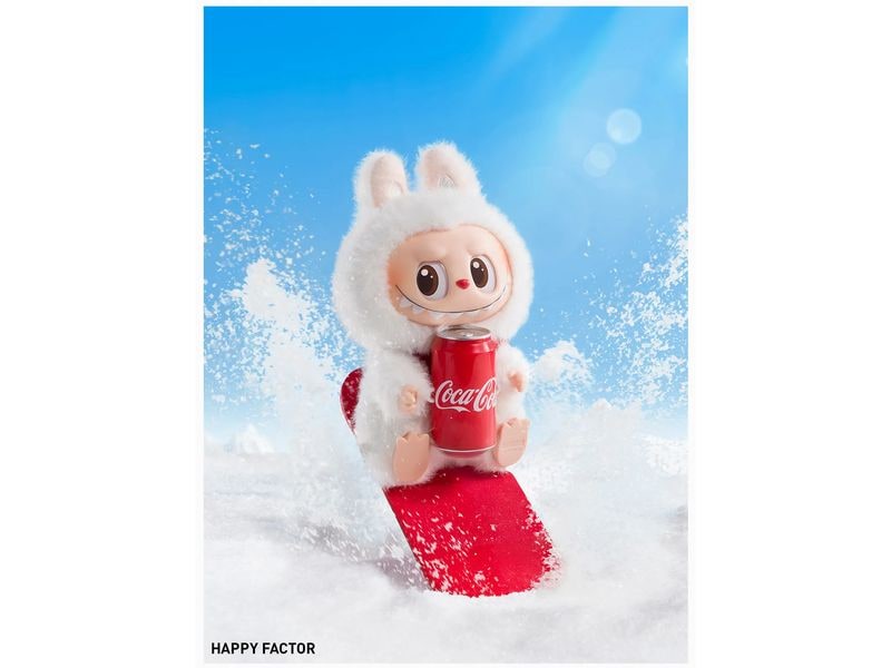 Pop Mart Plüsch-Anhänger Labubu Coca Cola Blind Box, 17 cm Trendiger Vinyl-Plüschanhänger