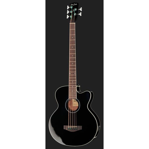 Harley Benton B-35BK Acoustic Bass Bundle