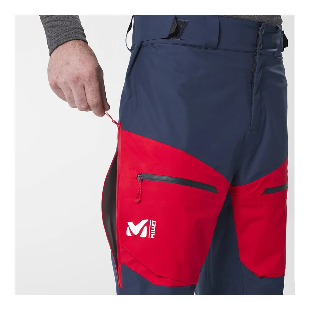 Millet M WHITE 3L - Pantalon ski Homme saphir/rouge