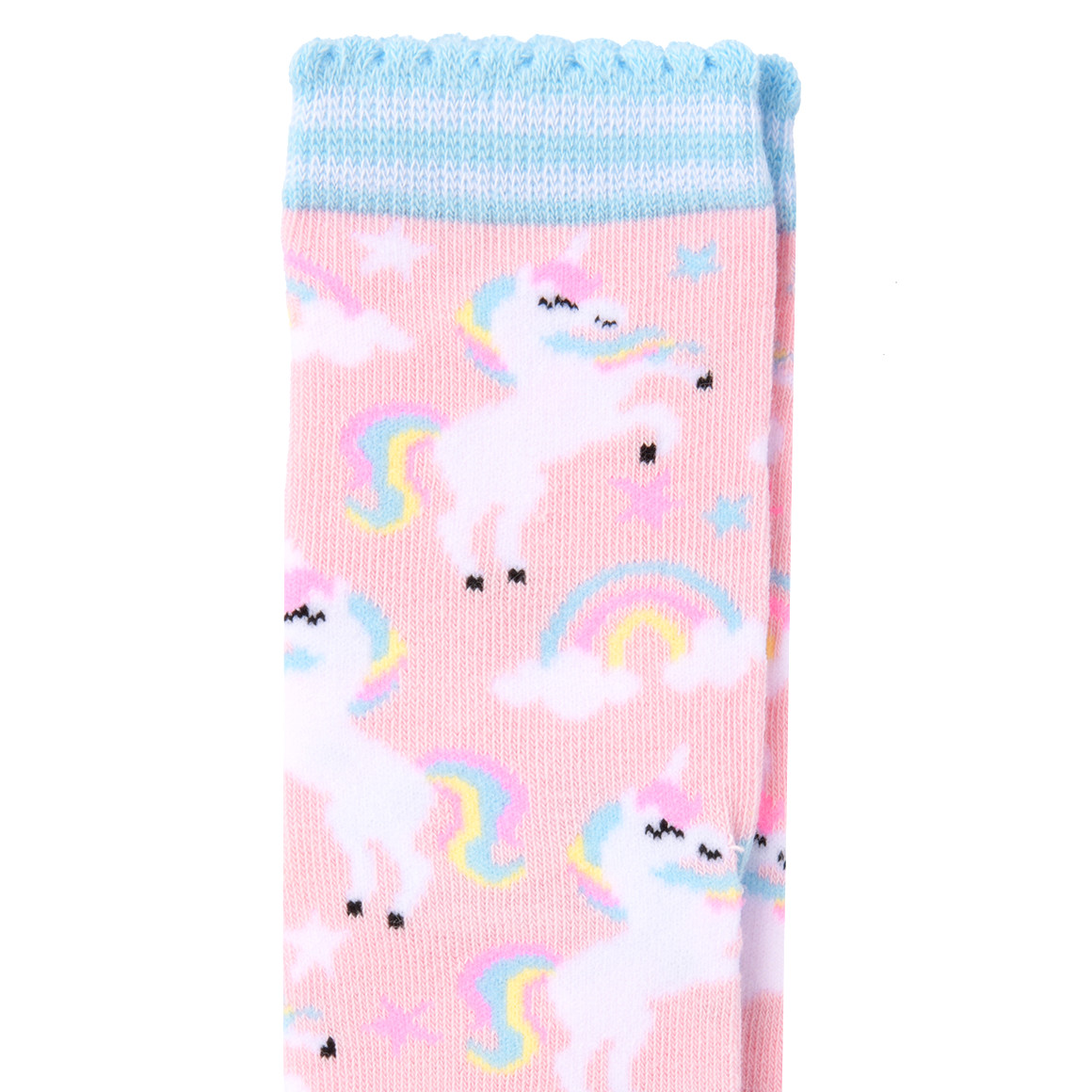 Topolino 1 Paar Mädchen Socken mit Einhorn-Motiven rosa
