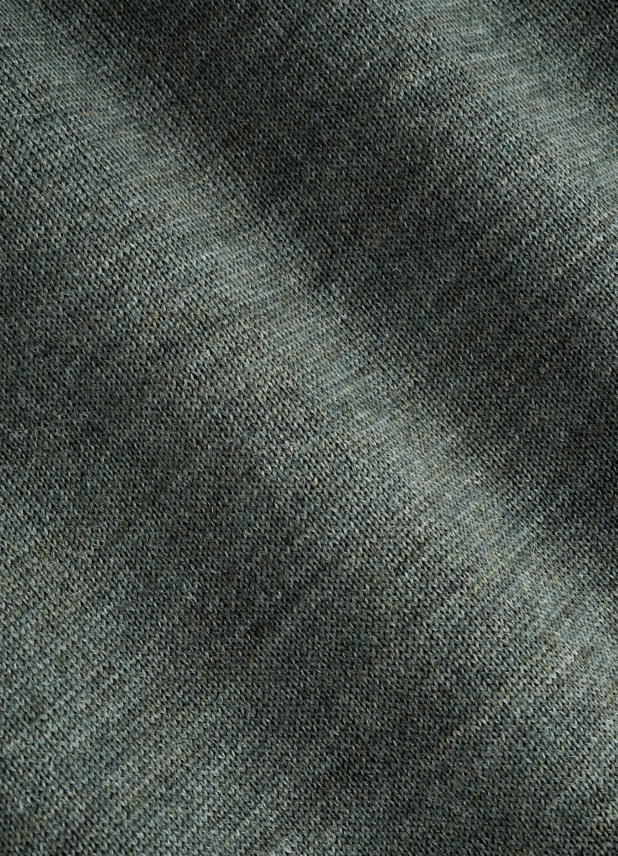 Col roulé Merino vert foncé