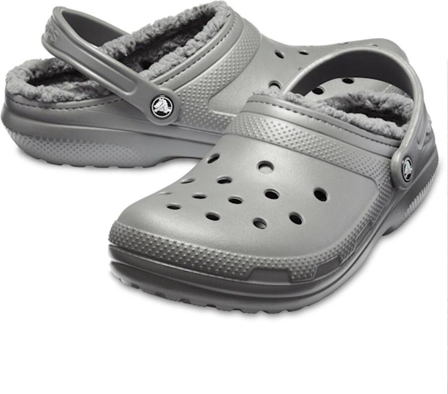 Crocs Pantoffels Classic Lined Clog Tuinclogs slippers clogs met knuffelig faux-bont