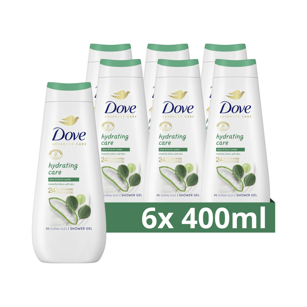 6x Dove Douchecrème Hydrating Care400 ml