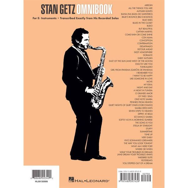 Hal Leonard Stan Getz Omnibook Eb