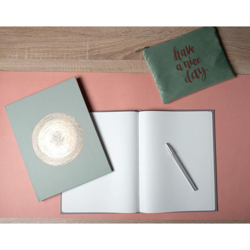 Livre d'or 100 pages tranche or Ellipse - Vert