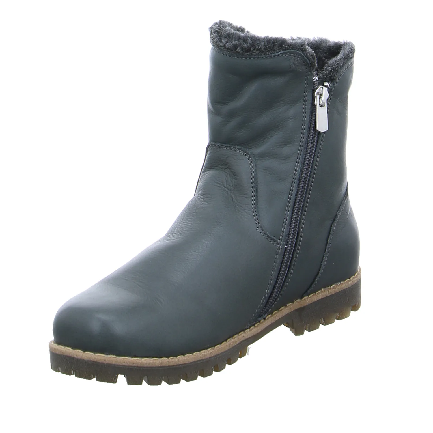 ANDREA CONTI Boot Grau Leder  mit Wechselfussbett