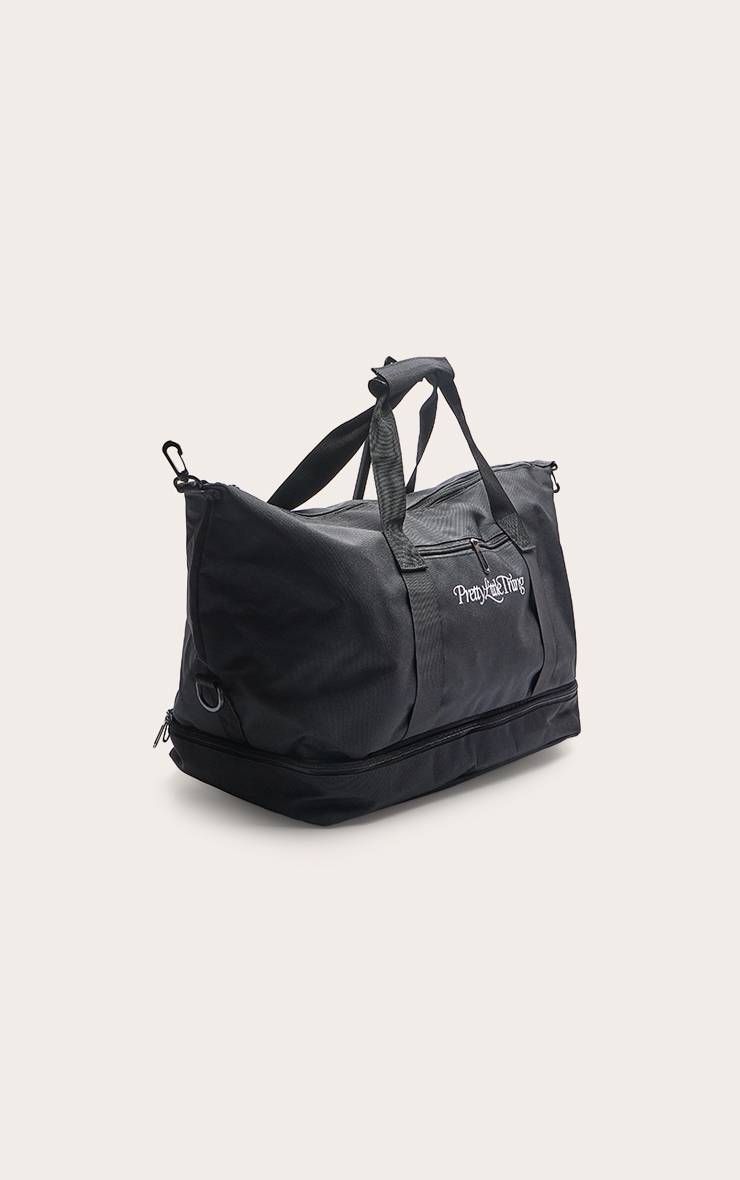 Noir Sac De Voyage Polochon Prettylittlething