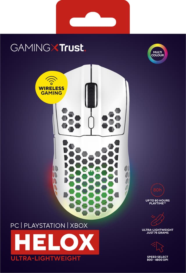 Trust GXT929W Helox trådløs gaming mus