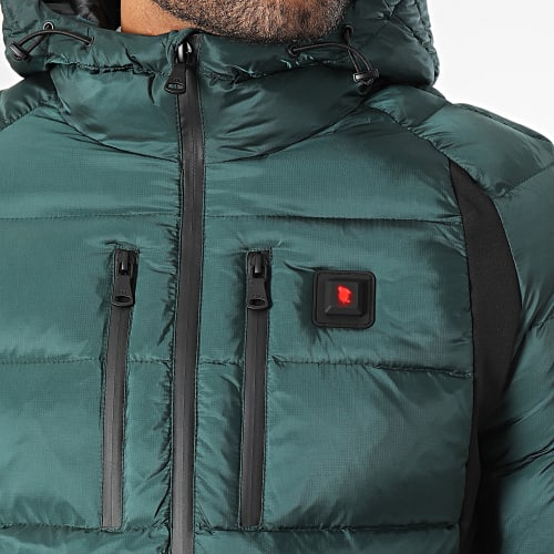 Doudoune Chauffante Capuche Avoriaz Vert
