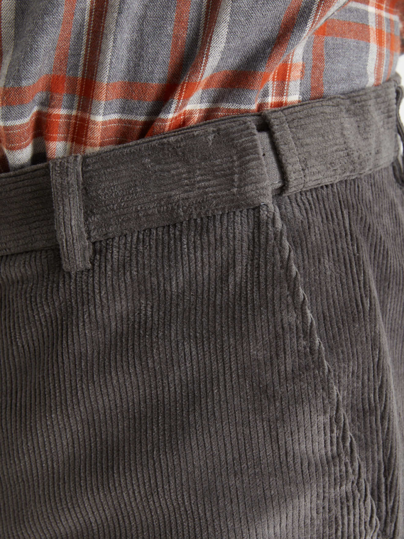 Pantalon velours à ceinture réglable
