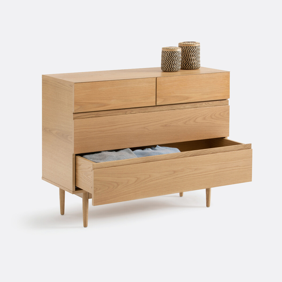 LA REDOUTE INTERIEURS<br>Cômoda, 4 gavetas Laval
