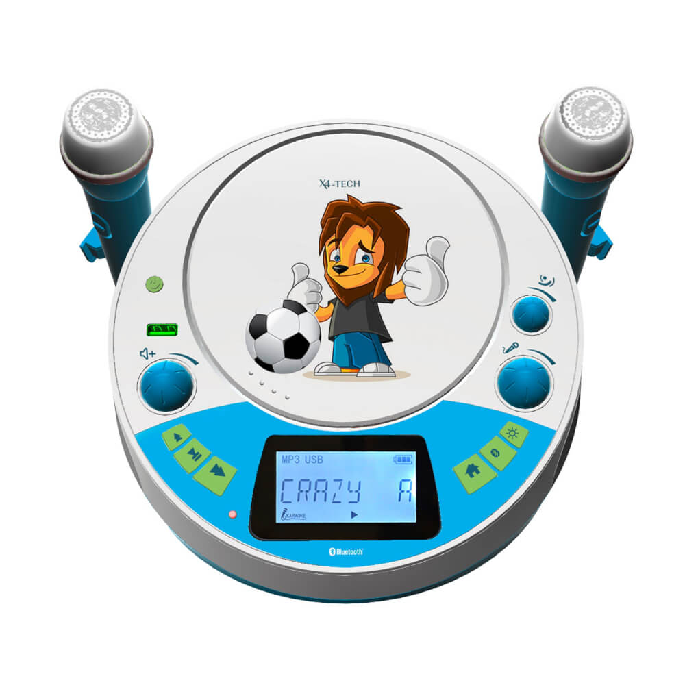 Bluetooth Karaoke Kinder Player blau