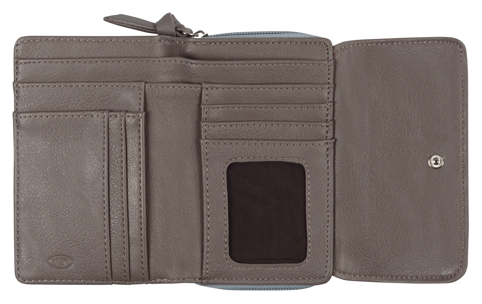 TOM TAILOR Geldbörse »Juna« aus soft genarbtem ledrigen Material mit glänzenden Metall-Accessoires