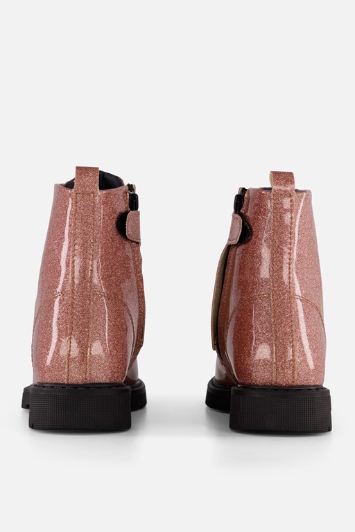 Kipling Ella Veterboots roze Imitatieleer