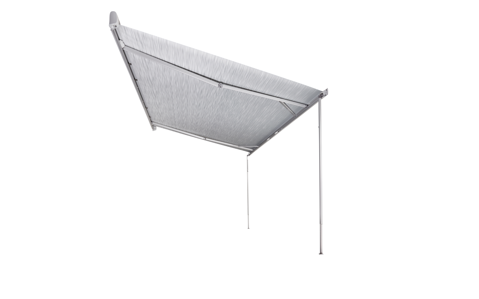 Thule Omnistor 5200 Dachmarkise mit Motor Gehäusefarbe Eloxiert Tuchfarbe Mystic Grau 3 m