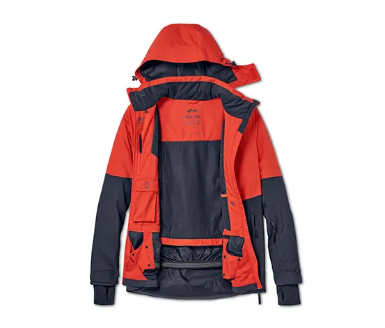 Skijacke, rot-blau