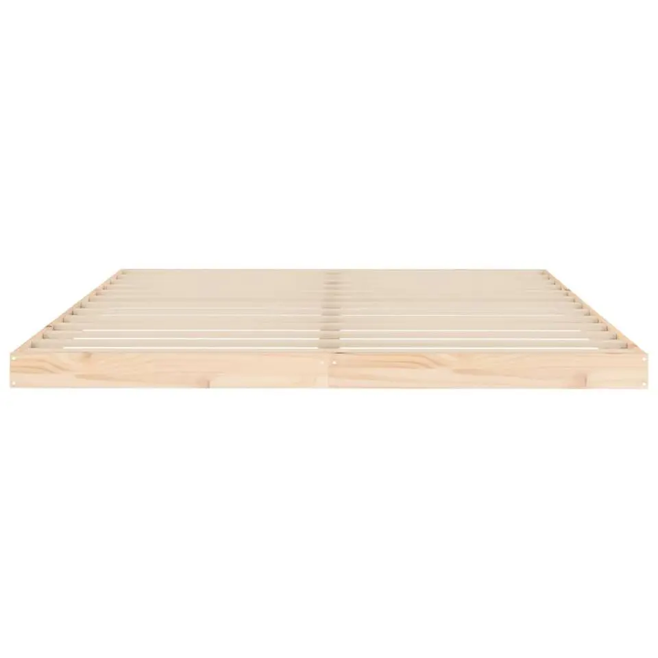 vidaXL - Bed frame pallet - Naturel - Massief grenenhout - 160x200 cm
