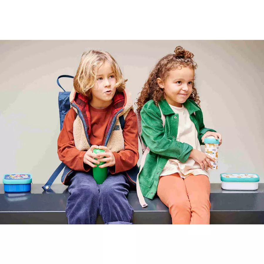 Mepal Pop-Up Trinkflasche + Flip-Up Ersatzdeckel Campus 400 ml türkis