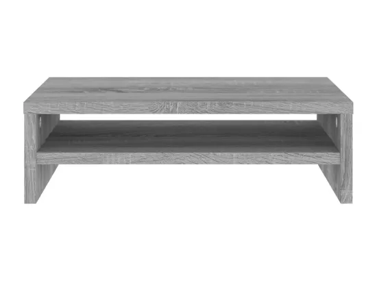 Support de moniteur Sonoma gris 42x24x13 cm Bois d'ingénierie