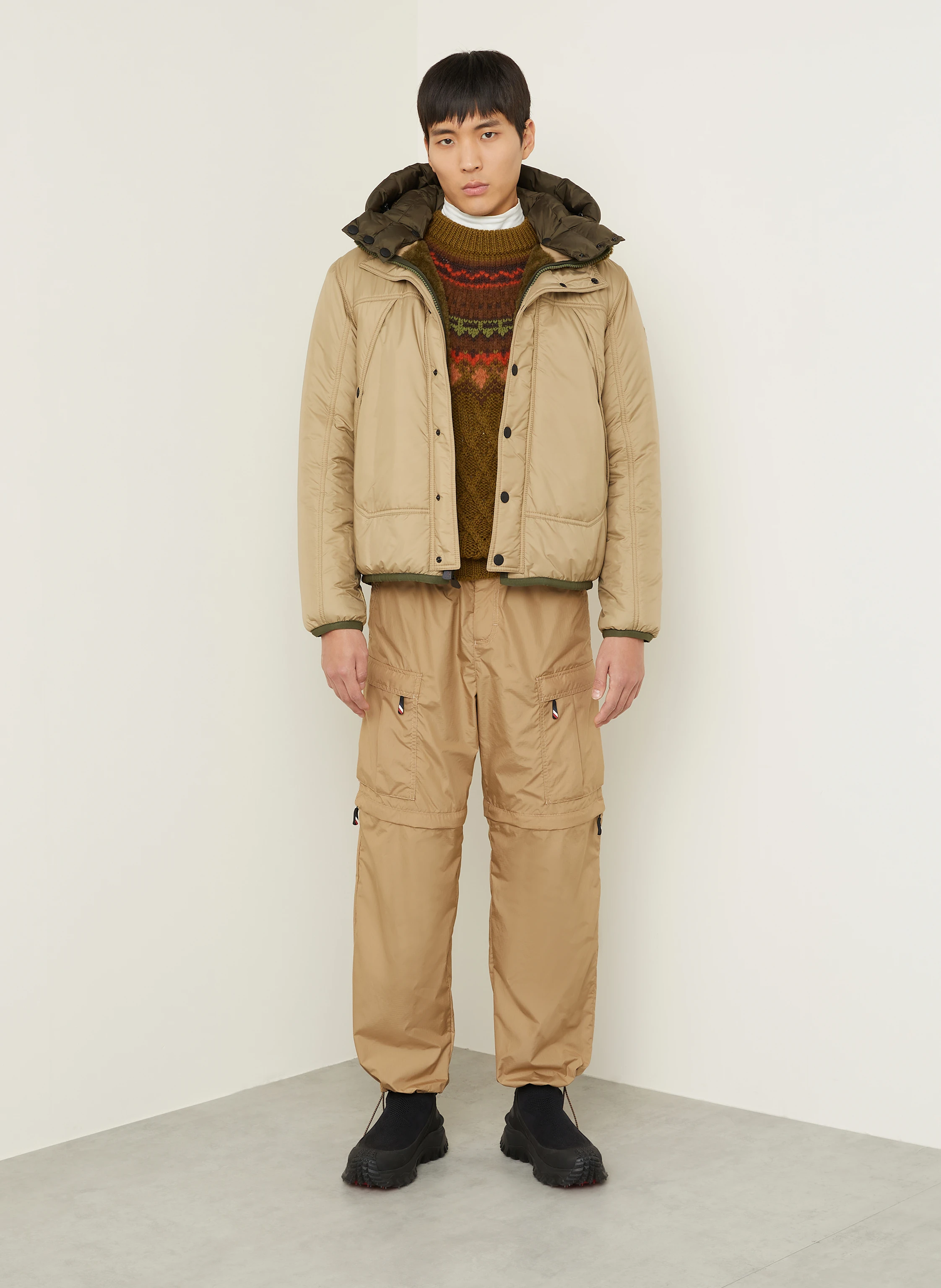 MONCLER GRENOBLE Teddyfell-Jacke WENGI zum Wenden
