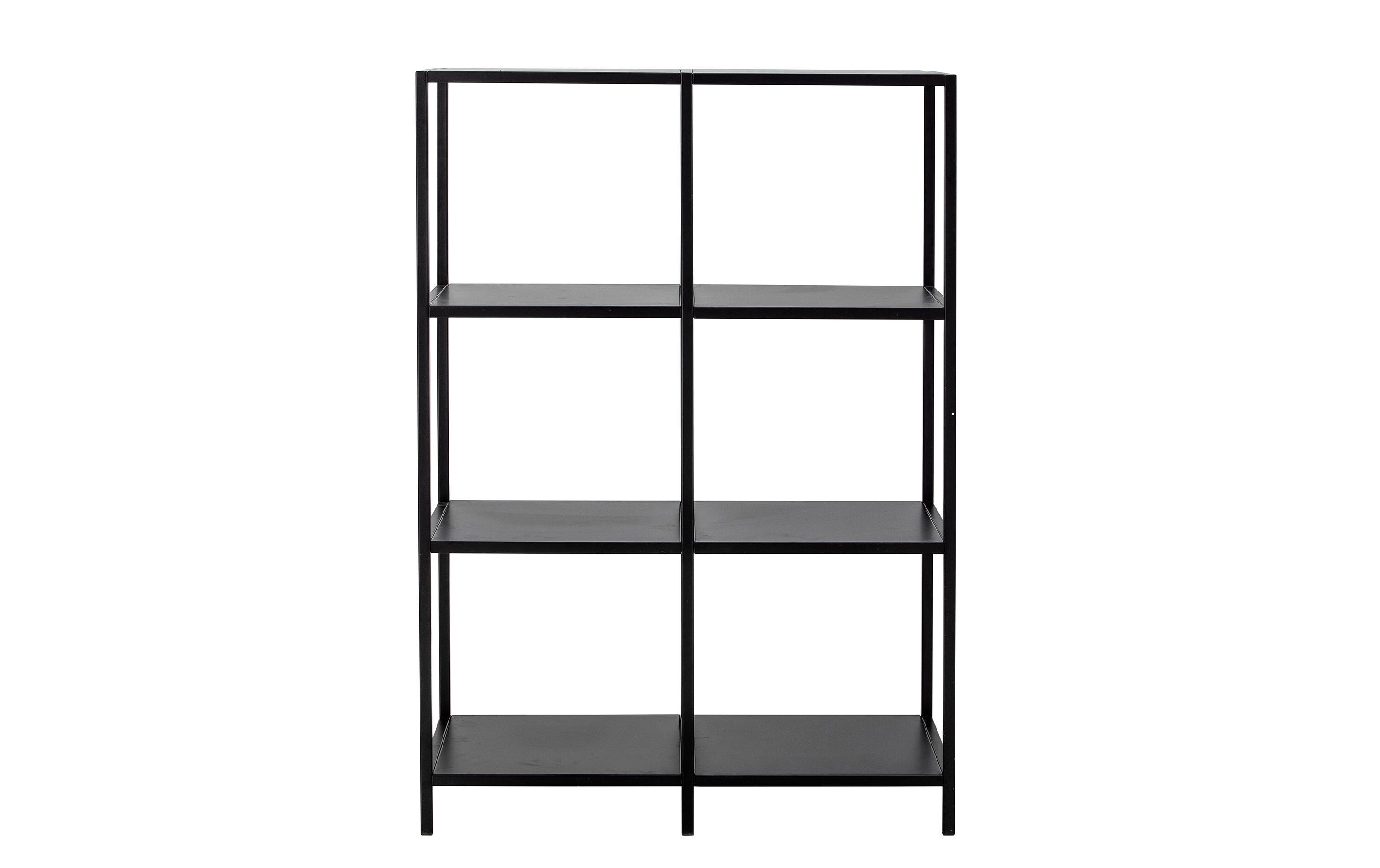 Regal Valde 80 cm x 114 cm, Schwarz<br>Buchregal