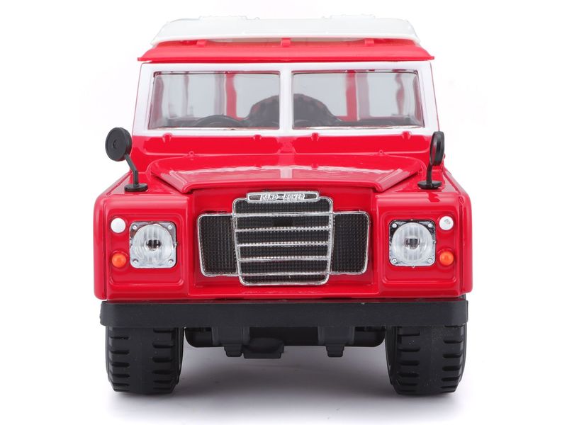 BBurago Land Rover Series II Rot 1:24 Sammlermodell im Massstab 1:24