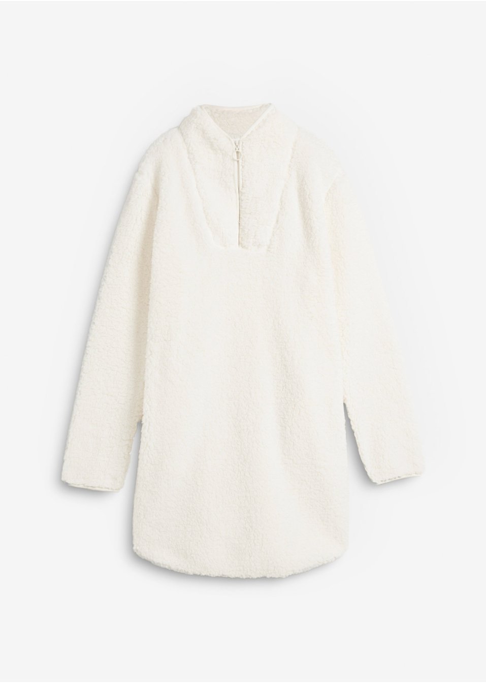 Robe en maille peluche avec col camionneur