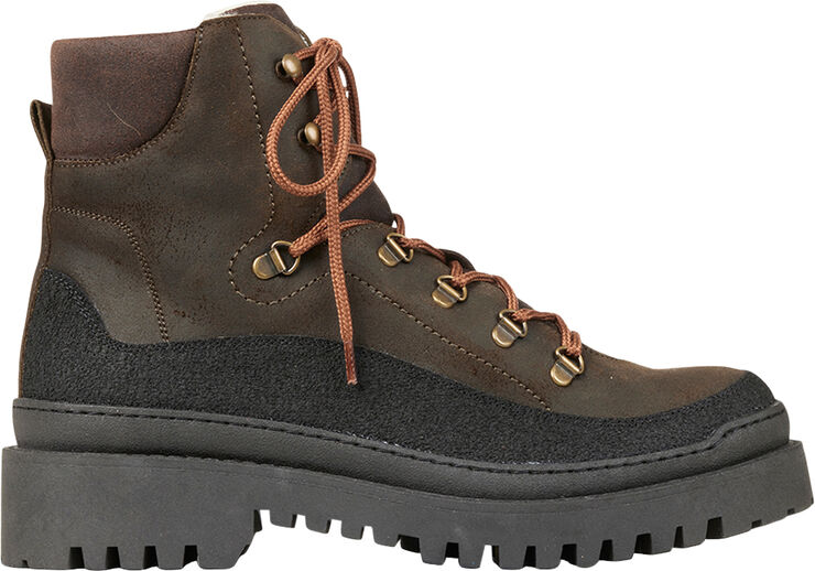 ANGULUS Snørestøvle med uldfoer 1321/1720/1719 black/olive/bro