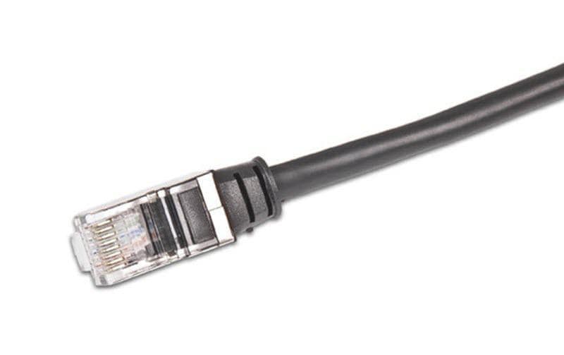 Patchkabel RJ-45 - RJ-45, Cat 5e, F/UTP, 0.3 m, SchwarzCat.5e-Patchkabel, 0,3 m